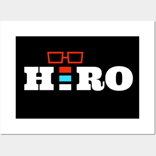 Hero text based simple design by dmerchworld Posters and Art